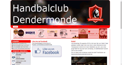 Desktop Screenshot of handbalclubdendermonde.be