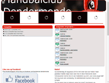 Tablet Screenshot of handbalclubdendermonde.be